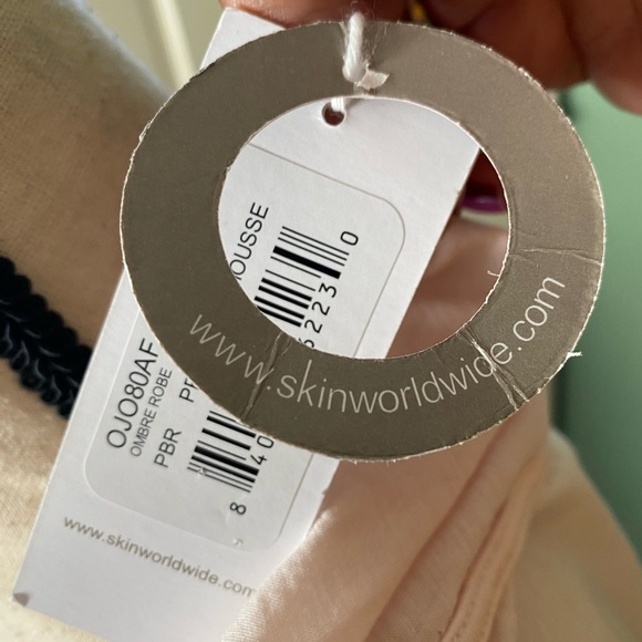 New Skim Organic women’s Ombre pink robe, size 1 - Picture 4 of 9